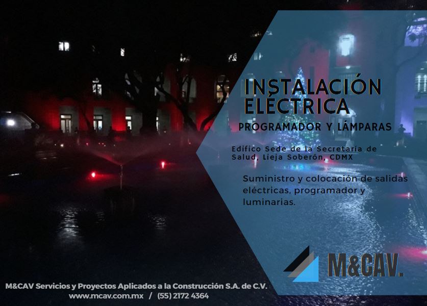 Imagen del proyecto: Proyecto de Instalaciones | Programador y Lámparas | M&CAV