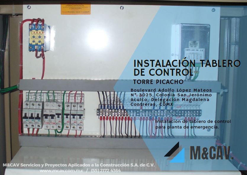Imagen del proyecto: Proyecto de Instalaciones | Tablero de Control | M&CAV