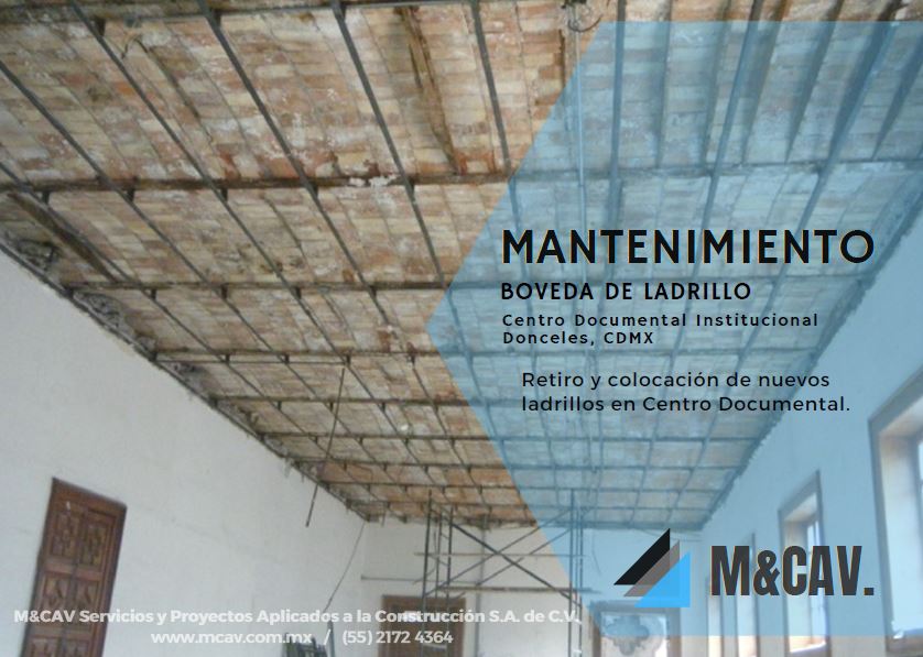 Imagen del proyecto: Proyecto de Mantenimiento | Boveda de Ladrillo | M&CAV