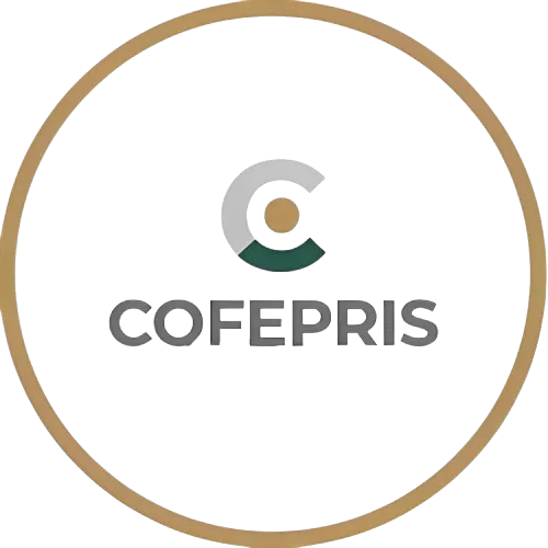 Logo oficial de COFEPRIS, Comisión Federal para la Protección contra Riesgos Sanitarios
