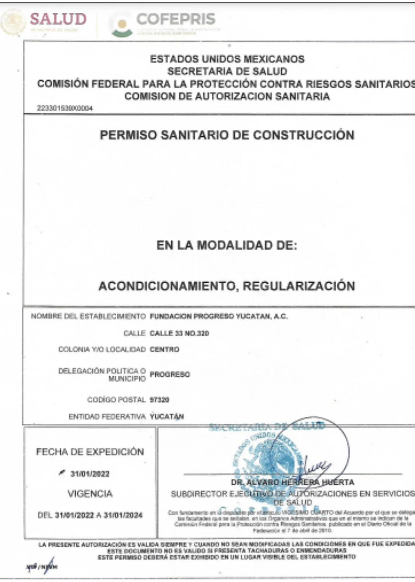 PERMISO SANITARIO DE CONSTRUCCIÓN en Yucatán, México - M&CAV | Trámite sanitario exitoso